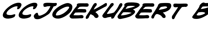 CCJoeKubert Bold Italic