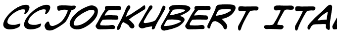 CCJoeKubert Italic