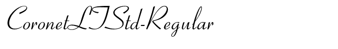 CoronetLTStd-Regular