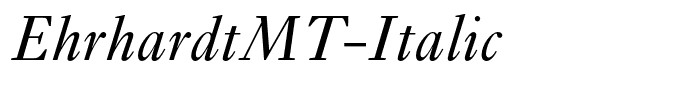 EhrhardtMT-Italic