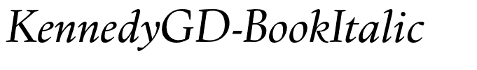 KennedyGD-BookItalic