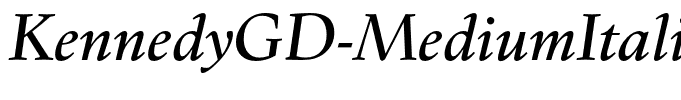 KennedyGD-MediumItalic