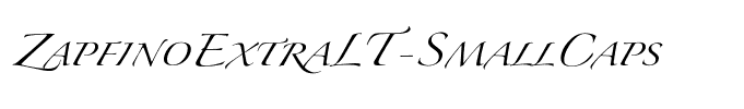 ZapfinoExtraLT-SmallCaps