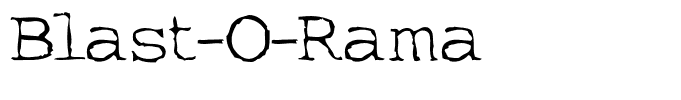 Blast-O-Rama