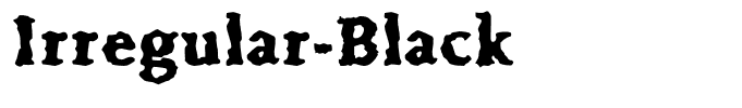 Irregular-Black