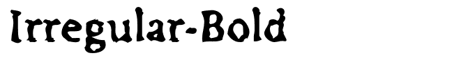 Irregular-Bold