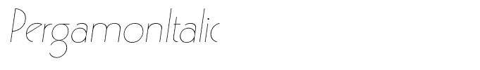 PergamonItalic