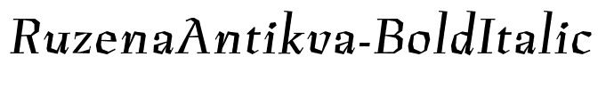 RuzenaAntikva-BoldItalic