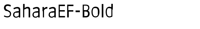 SaharaEF-Bold