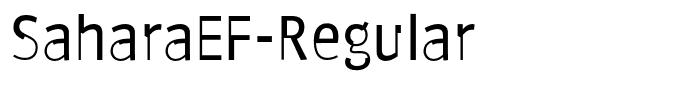 SaharaEF-Regular