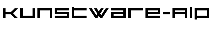 Kunstware-Alphabet