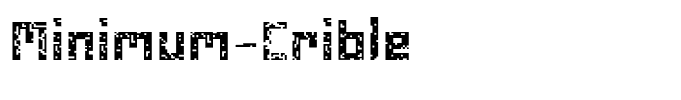 Minimum-Crible
