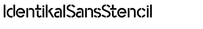 IdentikalSansStencil