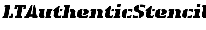LTAuthenticStencil-BlackItalic