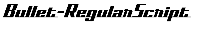 Bullet-RegularScript