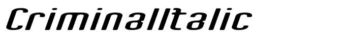 CriminalItalic