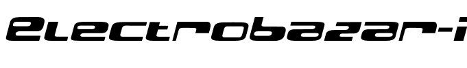 ElectroBazar-Italic