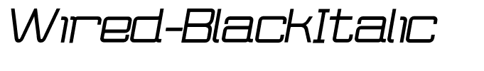 Wired-BlackItalic