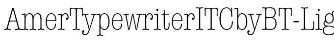 AmerTypewriterITCbyBT-LightCond