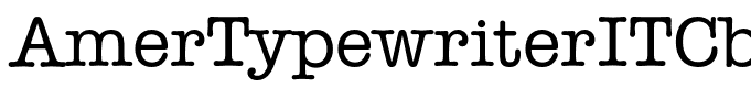 AmerTypewriterITCbyBT-Medium