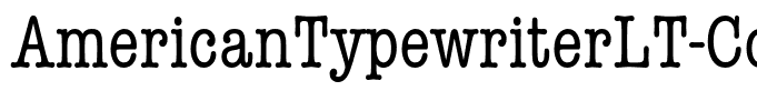 AmericanTypewriterLT-Cond