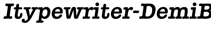 Itypewriter-DemiBold