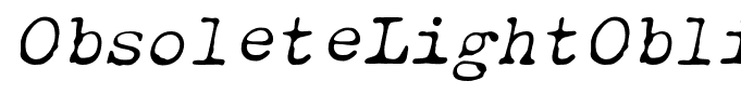 ObsoleteLightOblique