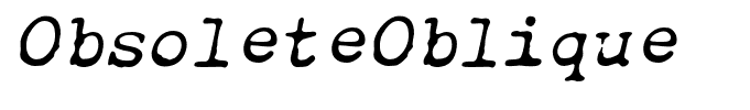 ObsoleteOblique