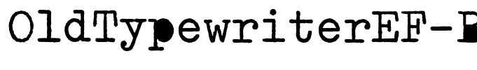 OldTypewriterEF-Bold