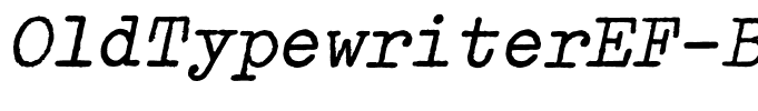 OldTypewriterEF-BoldObl