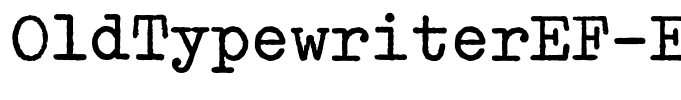 OldTypewriterEF-ExBold