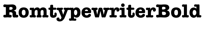 RomtypewriterBold