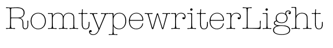 RomtypewriterLight