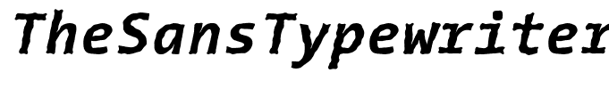 TheSansTypewriter-BoldItalic