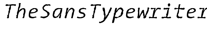 TheSansTypewriter-Italic