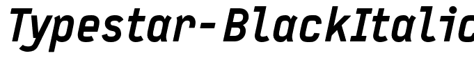 Typestar-BlackItalic