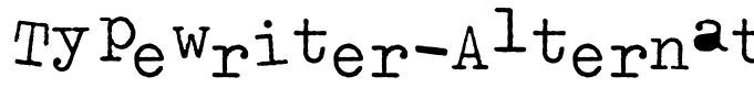 Typewriter-Alternate