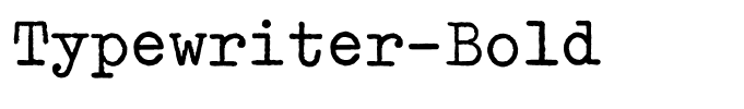 Typewriter-Bold