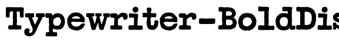 Typewriter-BoldDisplay