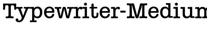 Typewriter-Medium