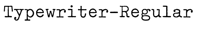 Typewriter-Regular