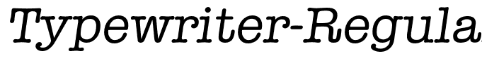 Typewriter-RegularIta