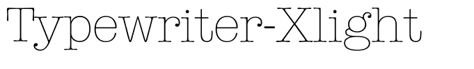 Typewriter-Xlight