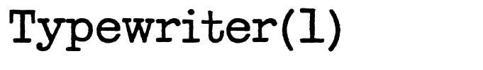 Typewriter(1)