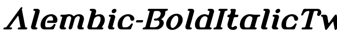 Alembic-BoldItalicTwo
