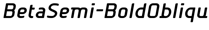 BetaSemi-BoldOblique