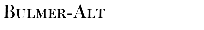 Bulmer-Alt