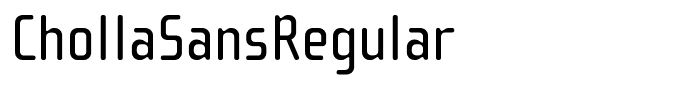 ChollaSansRegular