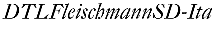 DTLFleischmannSD-Italic