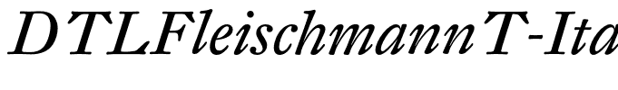 DTLFleischmannT-Italic